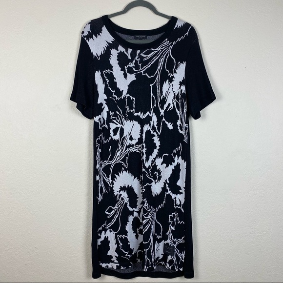 Rag & Bone x Liberty Floral Knit Sweater T Shirt Dress - Picture 3 of 11